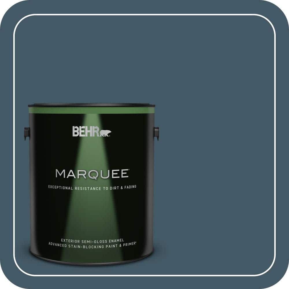 1 gal. #S480-7 Midnight in the Tropics Semi-Gloss Enamel Exterior Paint & Primer price history on PriceWatchPro