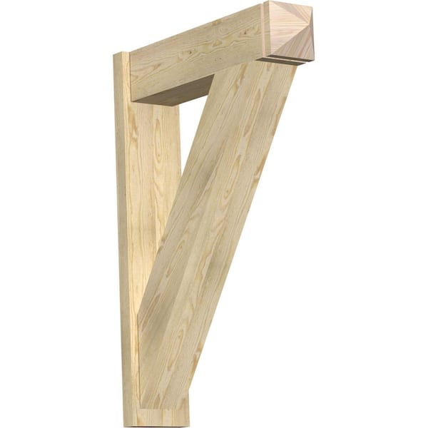 Ekena Millwork 8 in. x 44 in. x 32 in. Douglas Fir Traditional Arts and Crafts Rough Sawn Outlooker