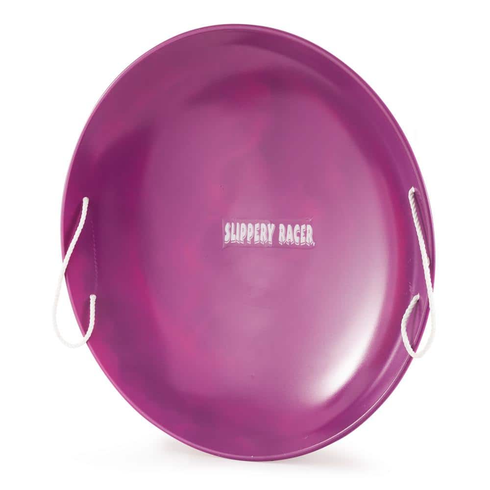 ProDisc 26 in. Purple Heavy-Duty Plastic Saucer Sled with Rope Handles