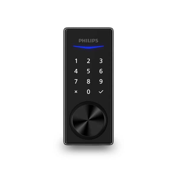 Matte Black Bluetooth Touchscreen Smart Deadbolt (Works with Many Smart Devices)