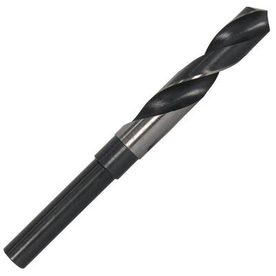 1-1/16 in. High Speed Steel Black and Bright Reduced Shank Twist Drill Bit with 1/2 in. Shank