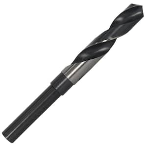 1-1/4 in. High Speed Steel Black and Bright Reduced Shank Twist Drill Bit with 1/2 in. Shank
