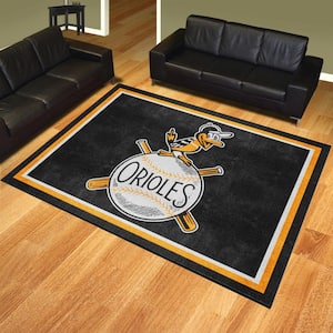 FANMATS MLB Baltimore Orioles Orange 2 ft. x 2 ft. Round Area Rug 18128 -  The Home Depot