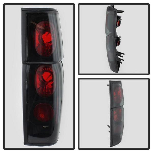 Car And Truck Tail Lights Spyder Euro Style Tail Lights Black For Nissan