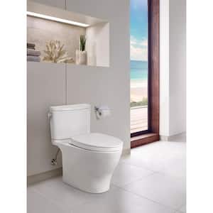 Nexus 12 in. Rough In Two-Piece 1.28 GPF Single Flush Elongated Toilet with CEFIONTECT in Cotton White, Seat Included