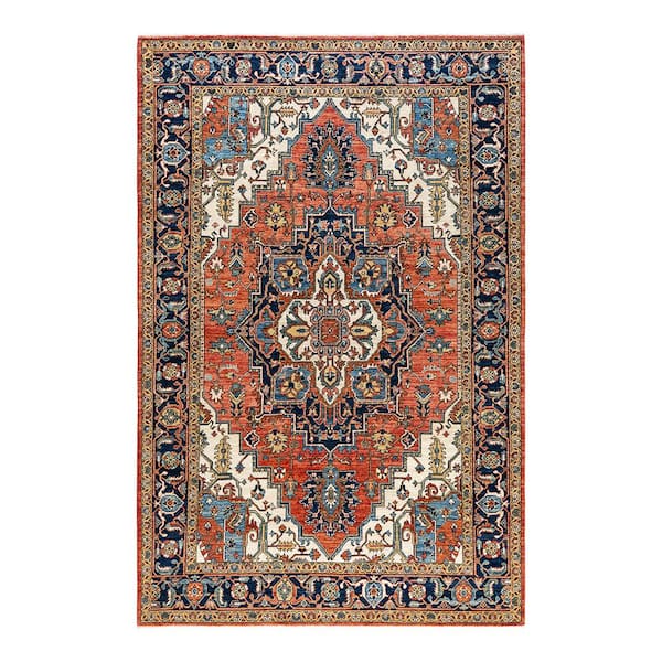 Solo Rugs Serapi Red 6 ft. x 9 ft. Tribal Wool Indoor Area Rug