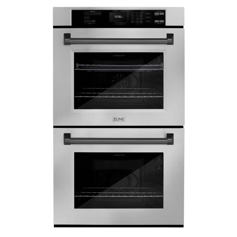 Autograph Edition 30 in. Electric Double Wall Oven with Convection in Stainless Steel and Black Matte