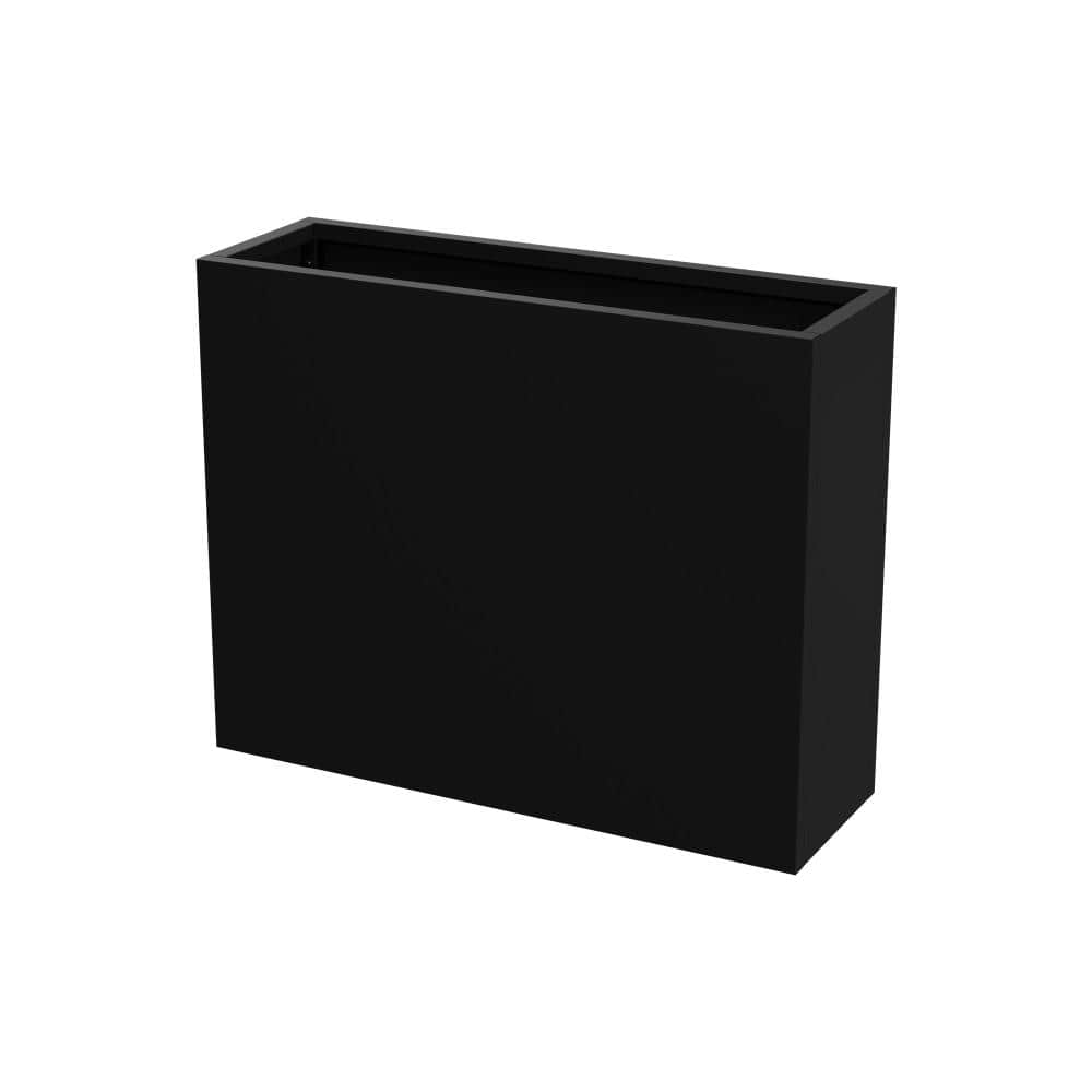 24 in. H x 30 in. L Black Metal Rectangular Planter Box price history on PriceWatchPro