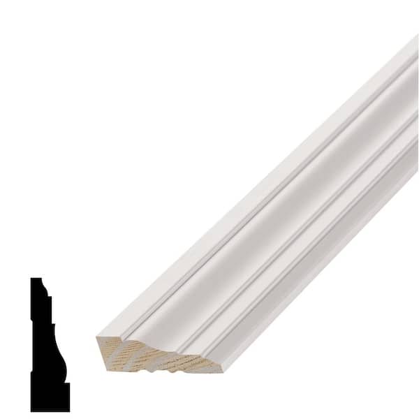 AlexDirect WM 366 84 in. x 11/16 in. x 2-1/4 in. Primed Pine Wood Finger-jointed Casing Set (3-Piece)