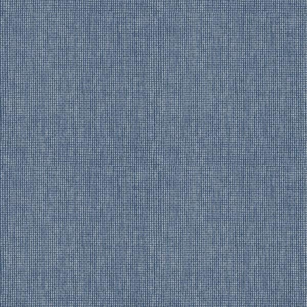 A-Street Prints Dunstan Indigo Basketweave Wallpaper