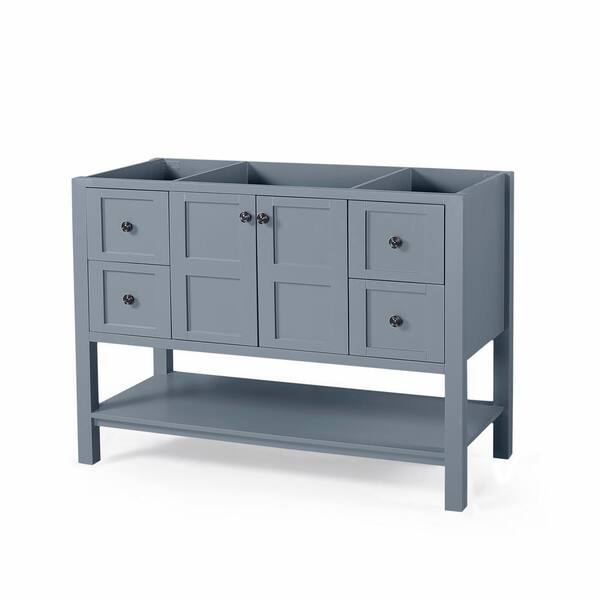 Noble House Jaeden 48 in. W x 22 in. D Bath Vanity Cabinet Only in Grey