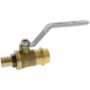 2 in. Brass Alloy Lead-Free Press x PEX Crimp Full Port Ball Valve