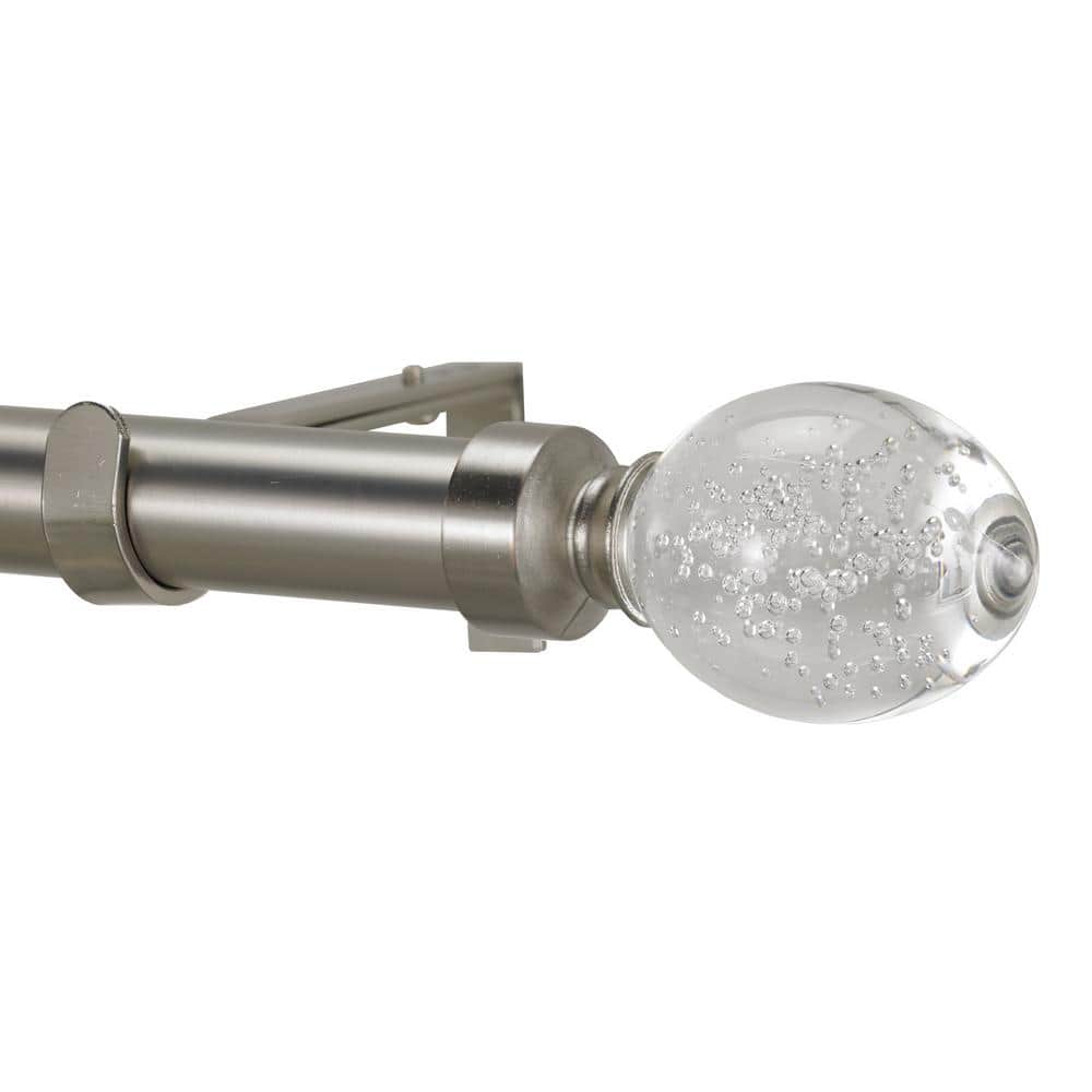 Art Decor 96 in. NonAdjustable 11/8 in. Single Window Curtain Rod Set