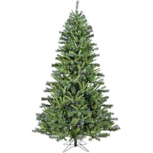 7.5 ft. Prelit Norway Pine Artificial Christmas Tree w/ Multi-Color LED String Lights, High Quality PVC