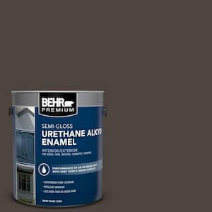 1 gal. #PPU5-01 Espresso Beans Urethane Alkyd Semi-Gloss Enamel Interior/Exterior Paint