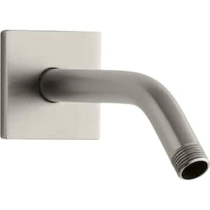 Loure 7.5 in. Shower Arm and Flange in Vibrant Brushed Nickel