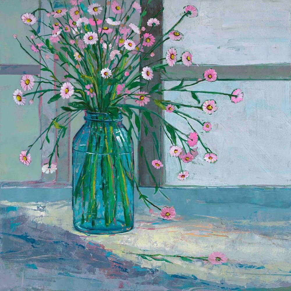 24" x 24" Multicolor Floral Arrangement on Canvas