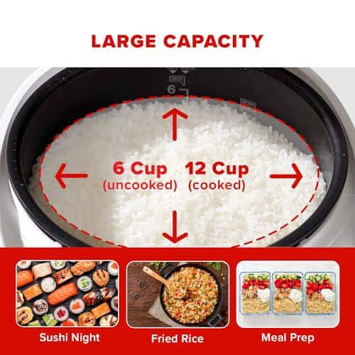 CUCKOO 6-Cup White Micom Rice Cooker with Nonstick Inner Pot