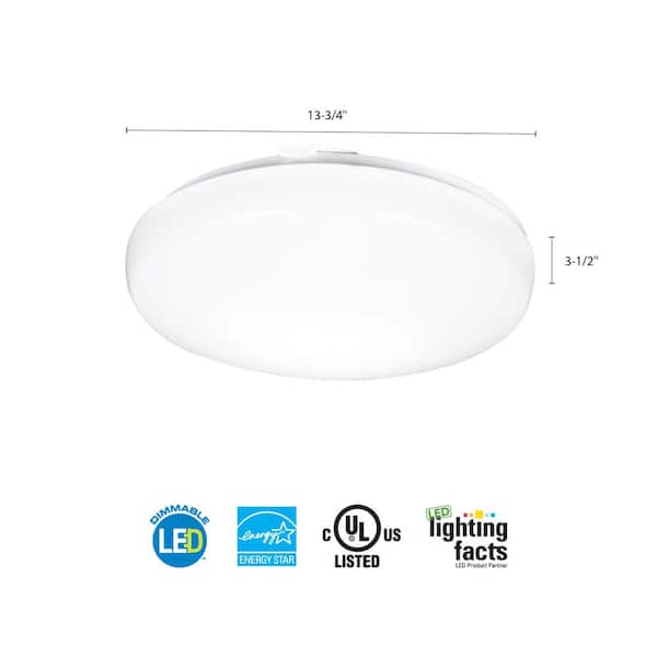 Lithonia Lighting Contractor Select FMLRL Series 14 in. 3000K Soft
