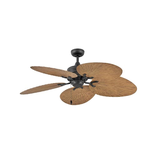 Tropic Air 52 in. Indoor/Outdoor Matte Black Ceiling Fan Pull Chain Ceiling Fans