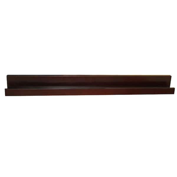Classic 23.6 in. W x 4.5 in. D Black MDF Picture Ledge Floating Decorative Wall Shelf