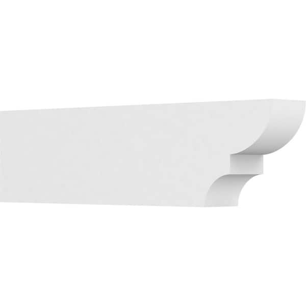 Ekena Millwork 4 in. x 8 in. x 30 in. Ridgewood PVC Rafter Tail Brace