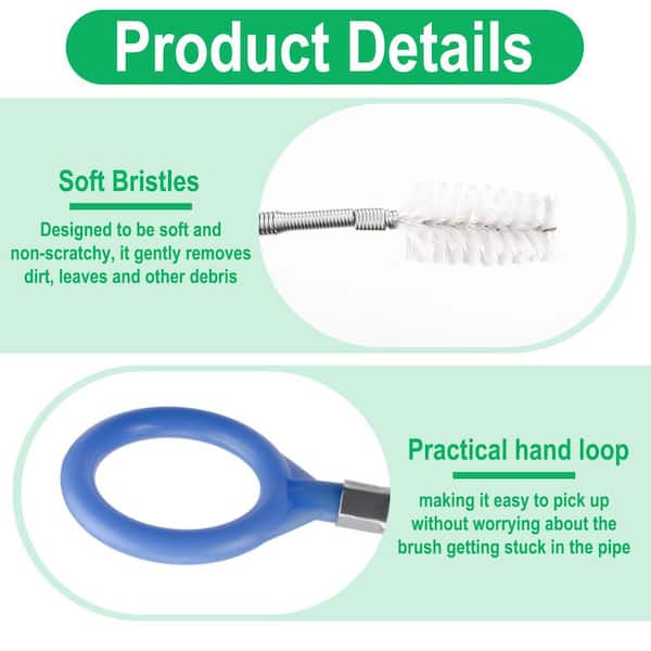 Auto Sunroof & Drain Hole Cleaning Tool | 120 Inch Flexible Pipe Brush, 2-Piece Set For Cars - View #6