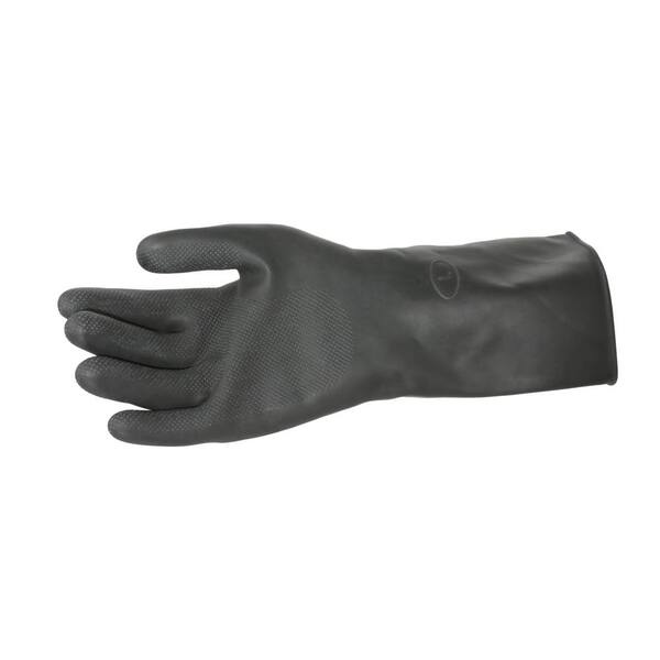 black rubber gloves home depot