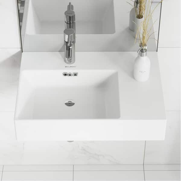 Swiss Madison St. Tropez Vessel Sink in Glossy White