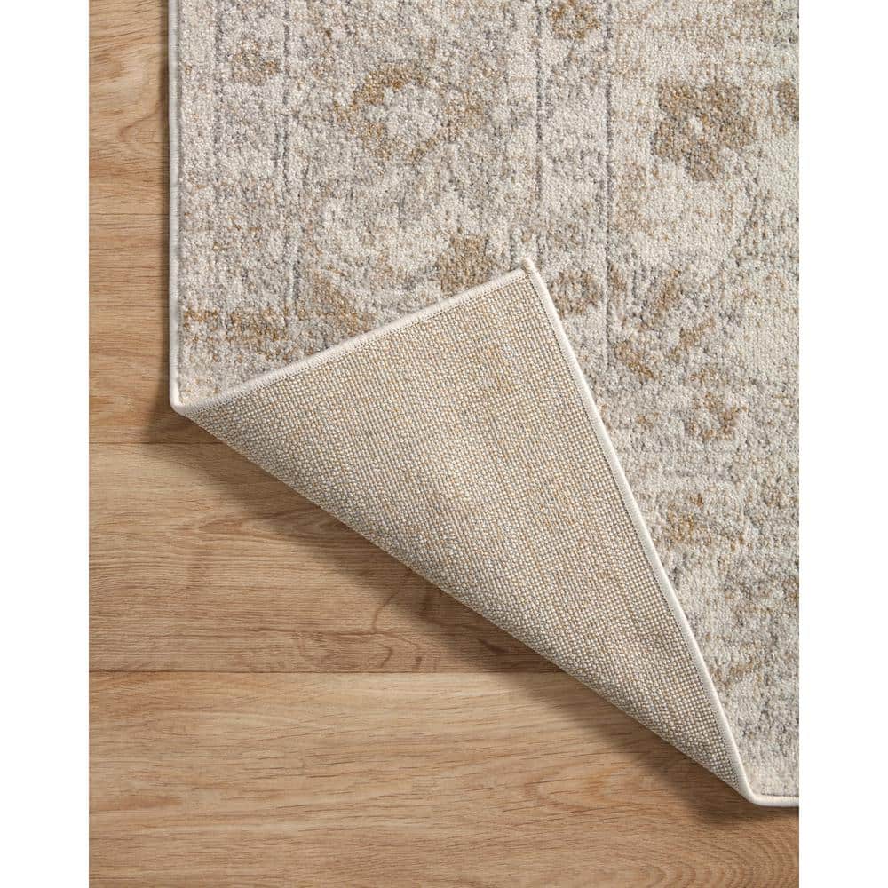 Odette Ivory Beige Vintage-Inspired Area Rug 5'3" x 7'9"