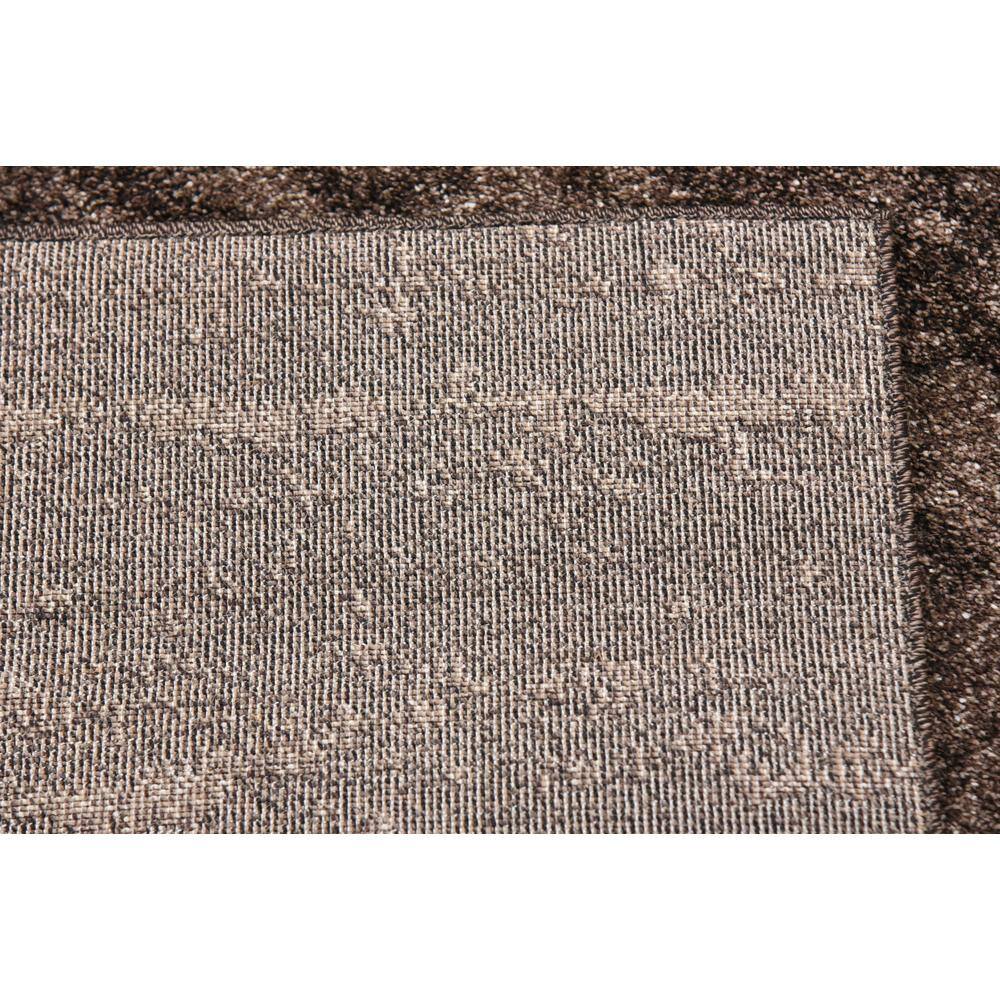 Del Mar Easy-Care Tufted Brown Square Synthetic Rug