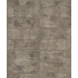 Clay Dark Grey Stone Paper Textured Non-Pasted Wallpaper Roll