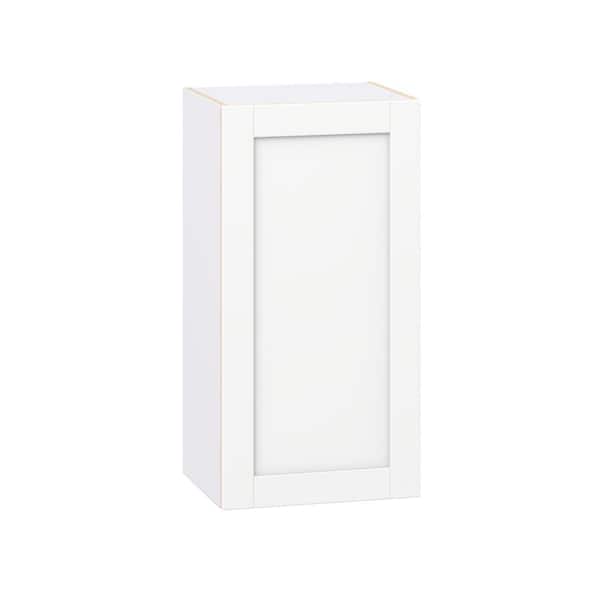 Milton 18 in. W x 14 in. D x 35 in. H Assembled Shaker Wall Kitchen Cabinet in Bright White