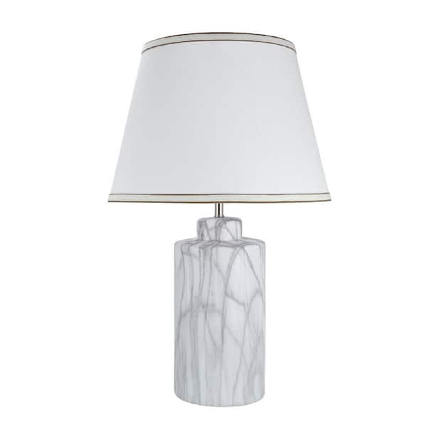 Aspen Creative Corporation 26 in. Marble Ceramic Table Lamp with ...