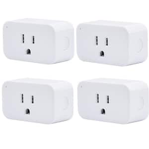 Geeni Smart WiFi in-Wall Outlet, White, 2 Outlets - No Hub Required Geeni Smart WiFi in-Wall Outlet, White, 2 Outlets - No Hub Required