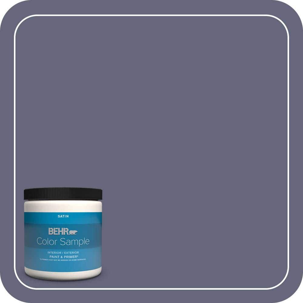 8 oz. #630F-6 Violet Evening Satin Enamel Interior/Exterior Paint & Primer Color Sample price history on PriceWatchPro