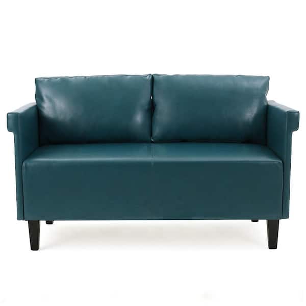 Noble House Bellerose Teal Settee