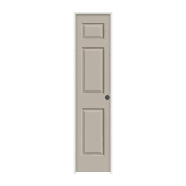 JELD-WEN 18 in. x 80 in. Colonist Desert Sand Painted Left-Hand Textured Molded Composite Single Prehung Interior Door