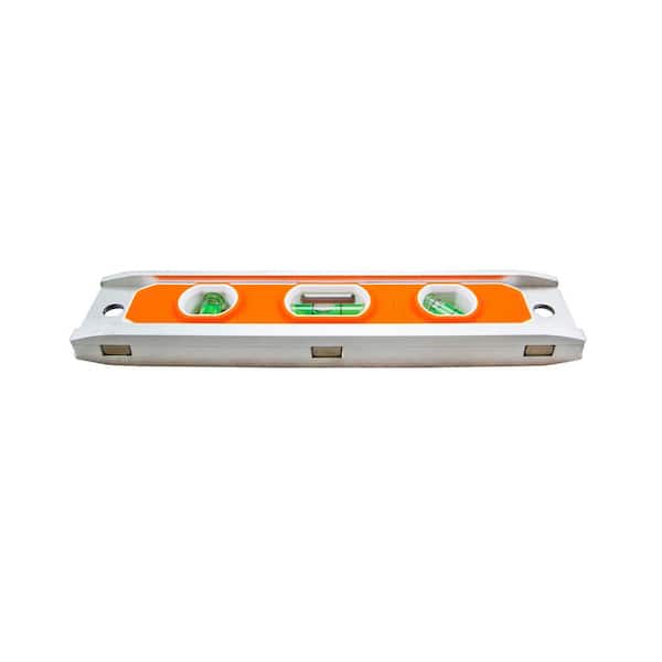 The Klein Home Depot Aluminum in. 9 935R Earth - Torpedo Level with Rare Tools Magnet
