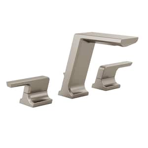 Pivotal 8 in. Widespread Double-Handle Bathroom Faucet in Stainless Steel