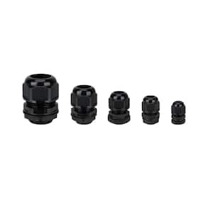 Lot De 20 Glands étanches NPT 1" Pour Câbles 18-25mm - Nylon Noir - Neuf