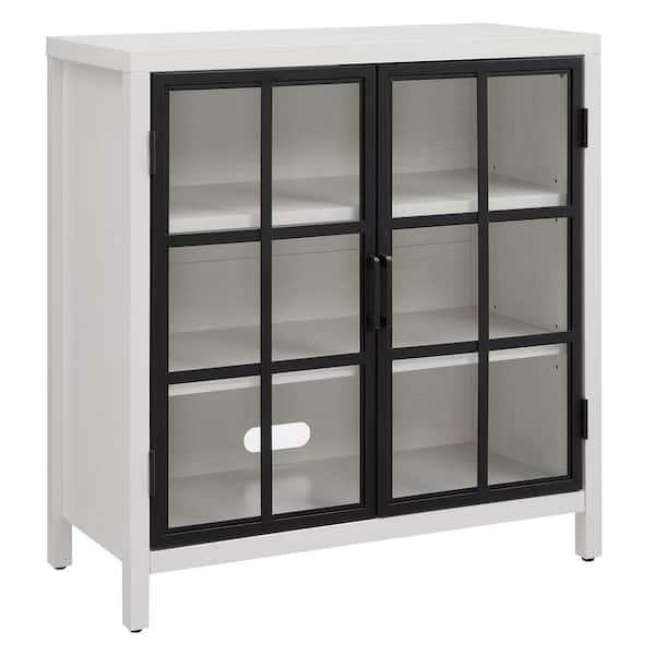 Meyer&Cross Bennett 31.5 in. White Rectangle Accent Storage Cabinet