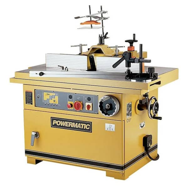 TS29 Shaper, 18.5 Amp 7.5 HP 3 PH 230-Volt/460-Volt with Sliding Table and Corded Fixed Base Router