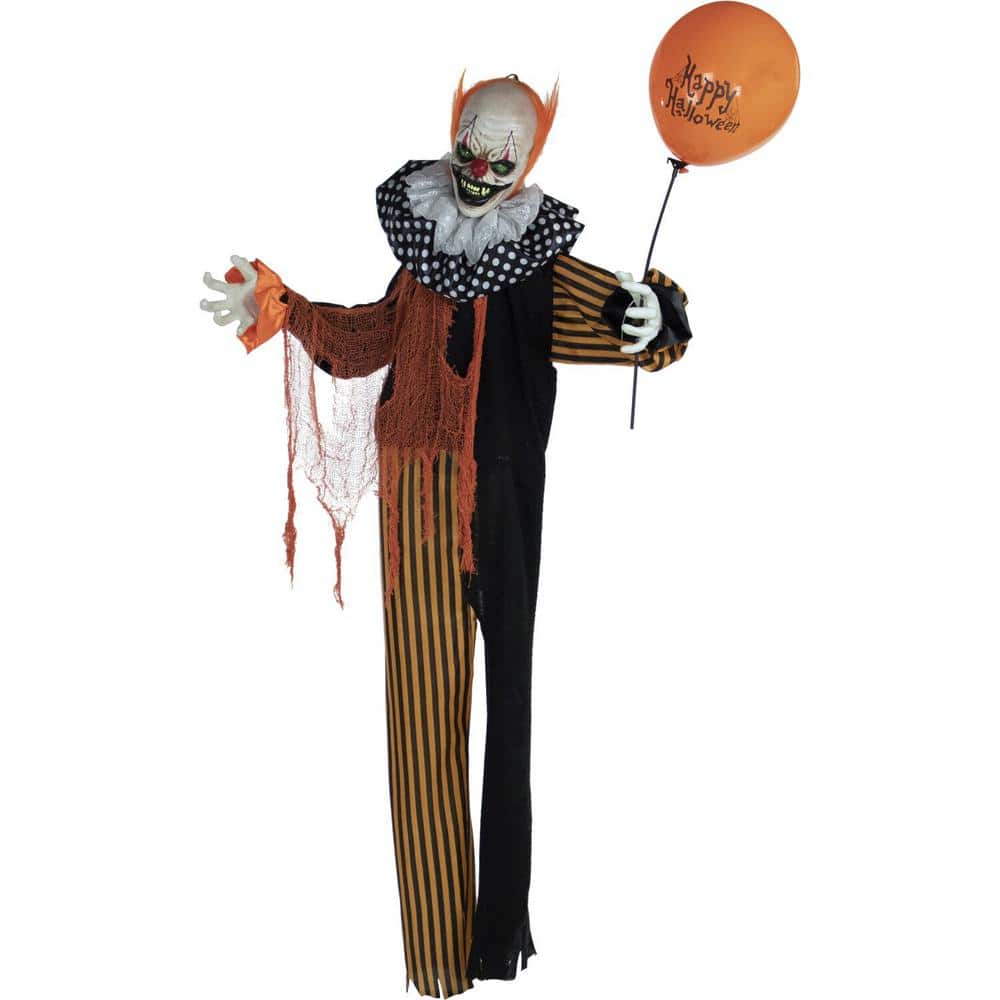 Reviews for Haunted Hill Farm 5.2 ft. Animatronic Clown with Lights and ...