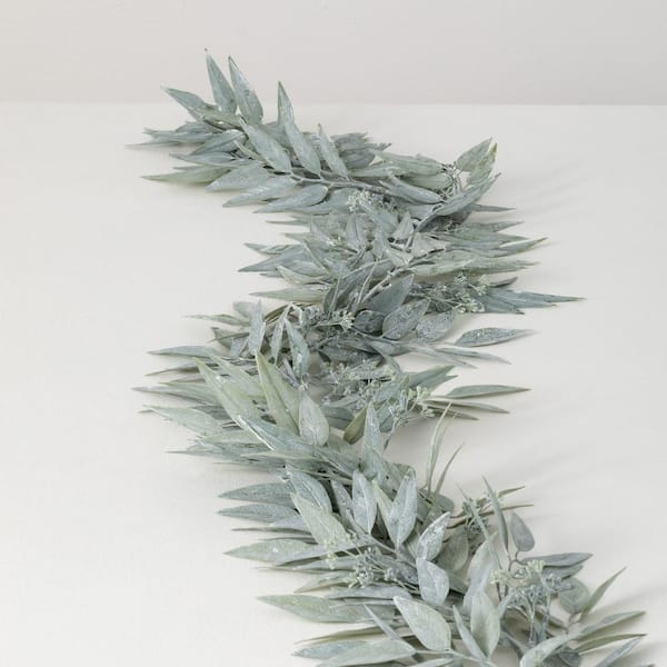 SULLIVANS 68" Artificial Dusty Green Eucalyptus Garland