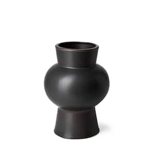 Lafarge II Black Ceramic Vase