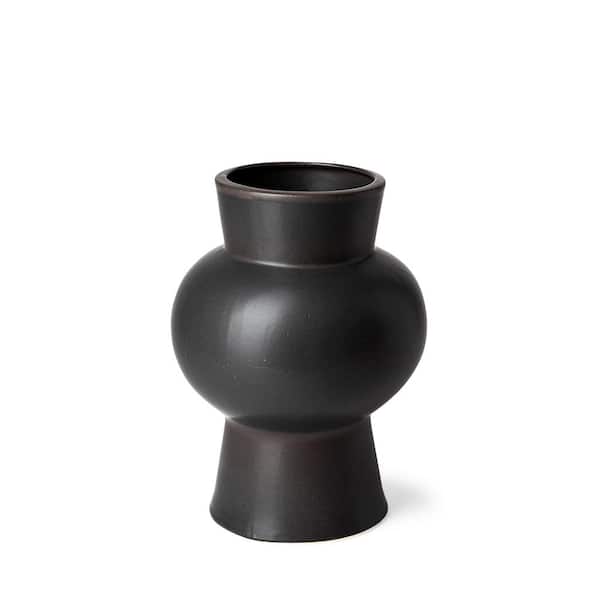 Mercana Lafarge II Black Ceramic Vase