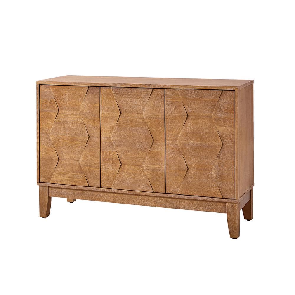 JAYDEN CREATION Germaine Seadrift Modern 45 in. W 3-door