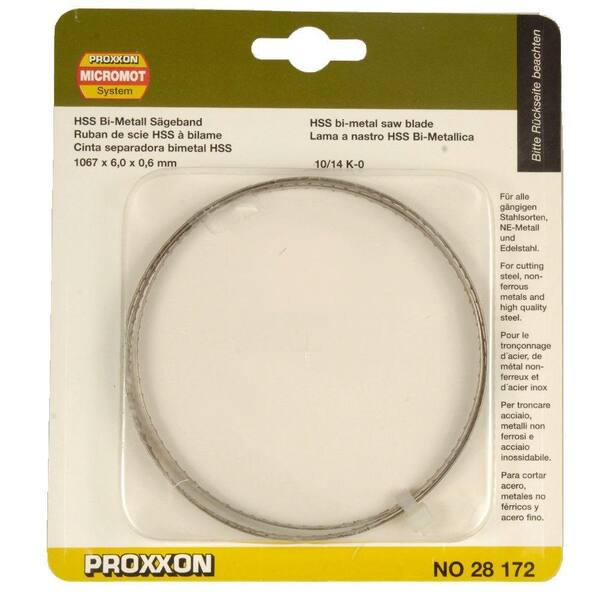 Proxxon 42 in. x 6 mm 10/14 TPI Bimetal Band Saw Blade