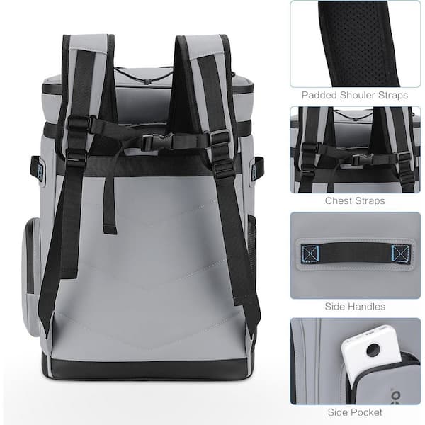 Insulated Cooler Backpack Leakproof Large Capacity Travel Camping Beach Amazon.com : Jornova Insulated Cooler Backpack, 35L  main image 2
